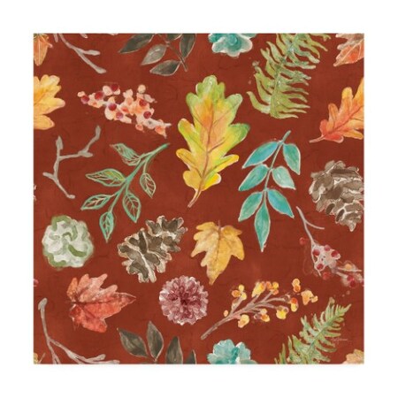 Mary Urban 'Autumn Friends Pattern IID' Canvas Art,35x35